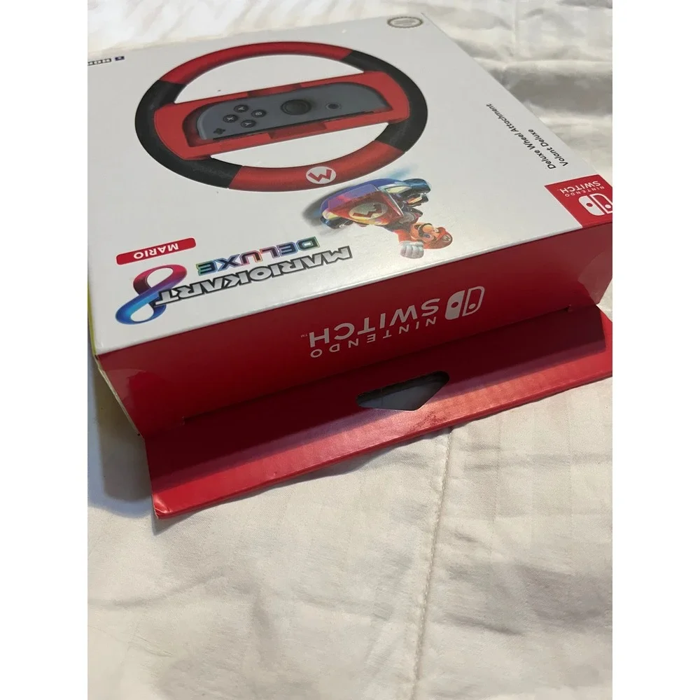 HORI Nintendo Switch Mario Kart 8 Deluxe Wheel Attachment Mario Red NSW-054U